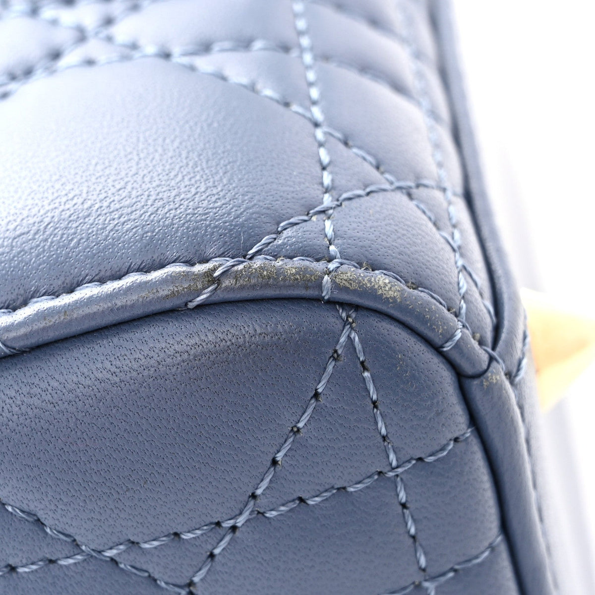 Lambskin Cannage Small My ABCDior Lady Dior Denim Blue AT My store