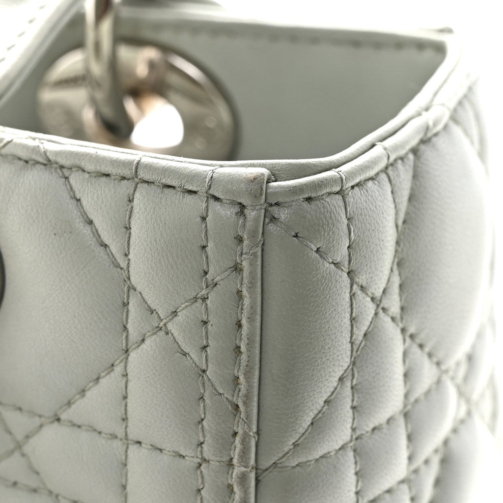 Lambskin Cannage Medium Lady Dior Green AT My store
