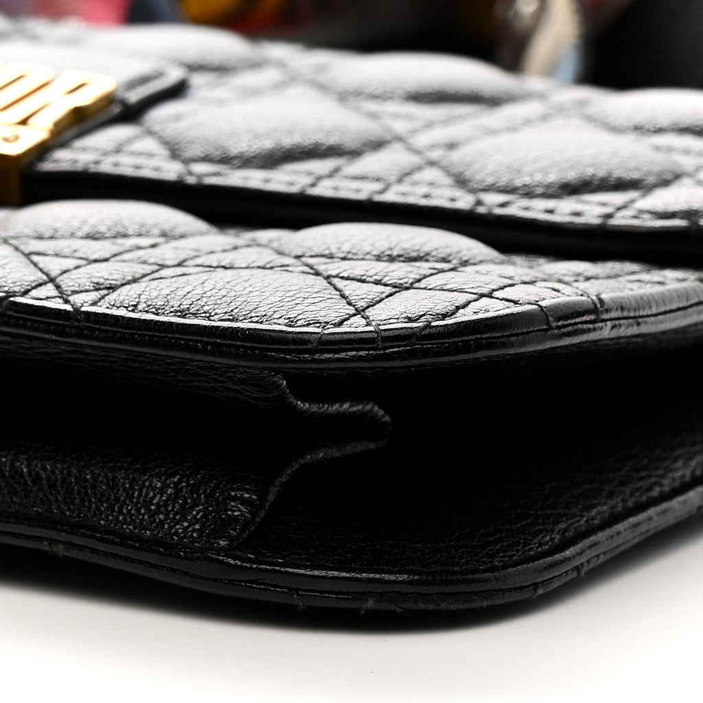 Lambskin Cannage Large Dioraddict Flap J’Adior Strap Black AT My store