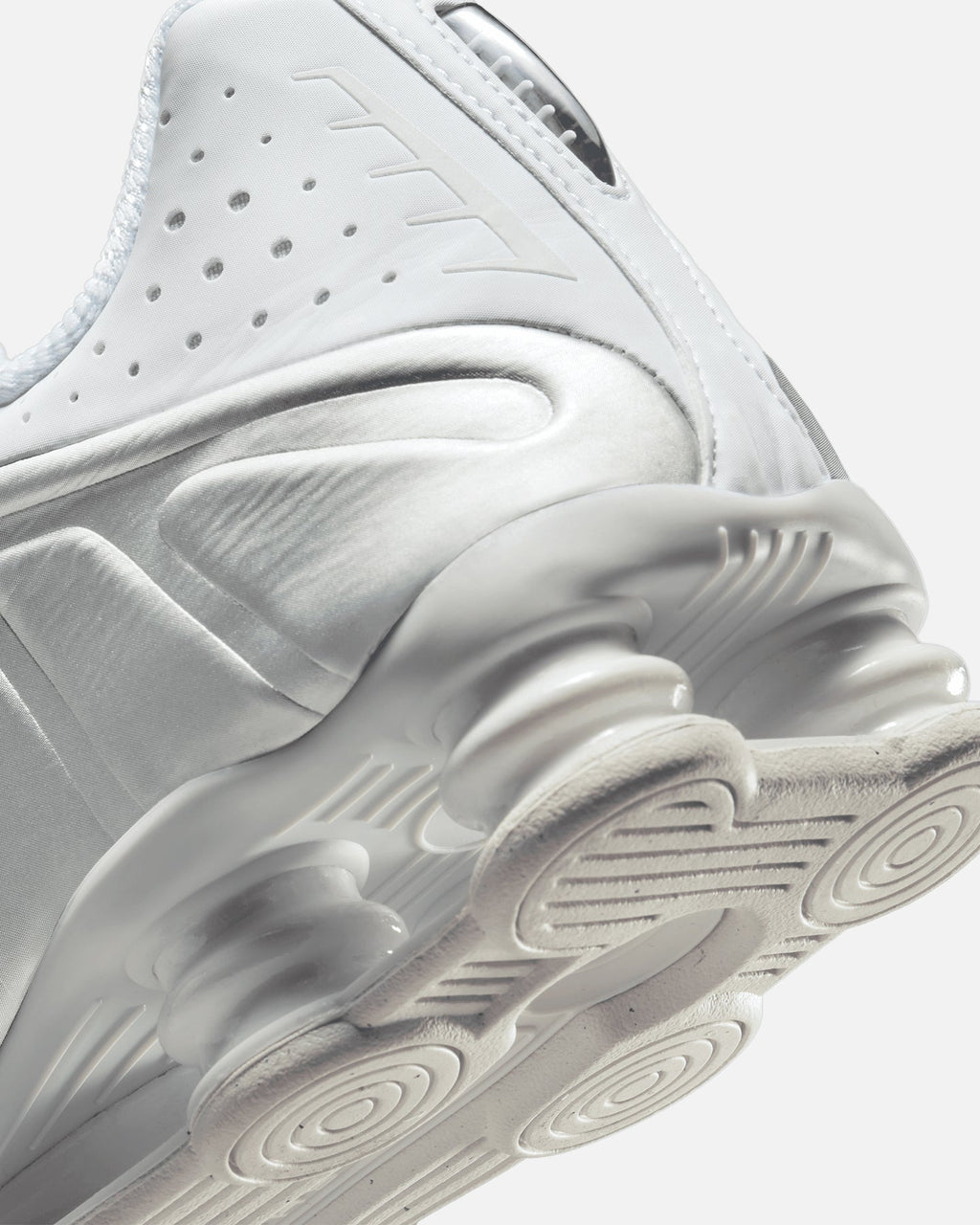 Top Seller Nike Shox R4 White/Metallic Silver