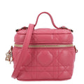 Lambskin Cannage Micro Vanity Case Strawberry Pink AT My store