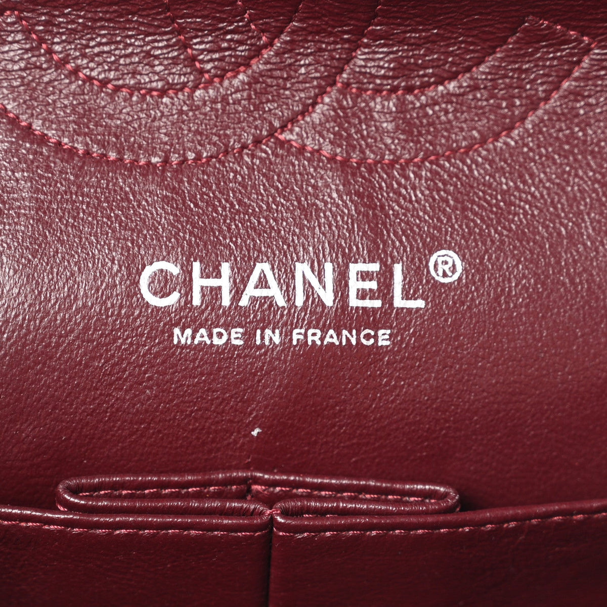 Crumpled Patent Quilted Medium Double Flap Black At My store