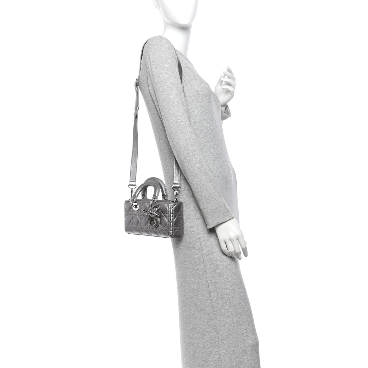 Metallic Lambskin Cannage Small Lady D-Joy AT My store