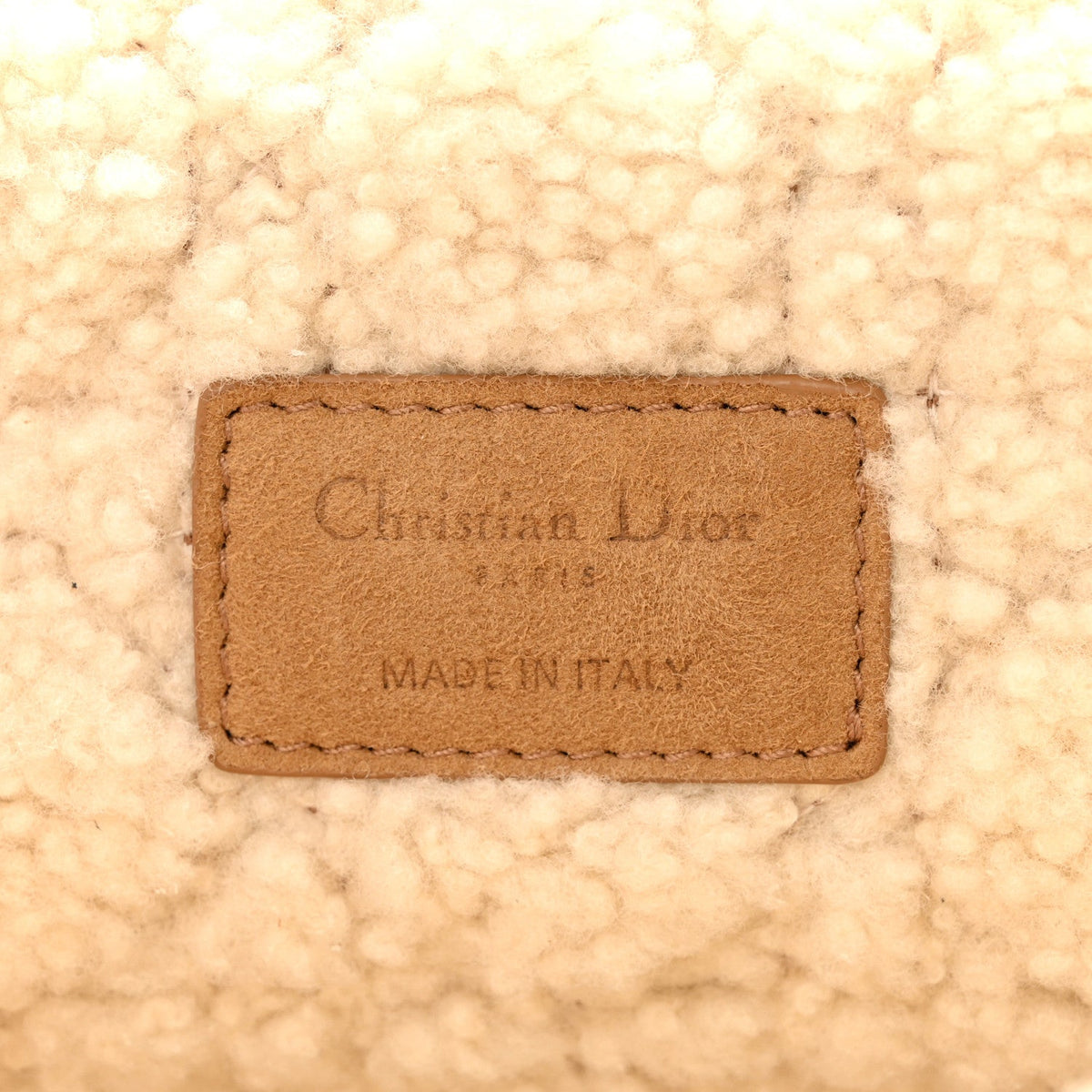 Shearling Cannage Large Caro Bag Camel AT My store