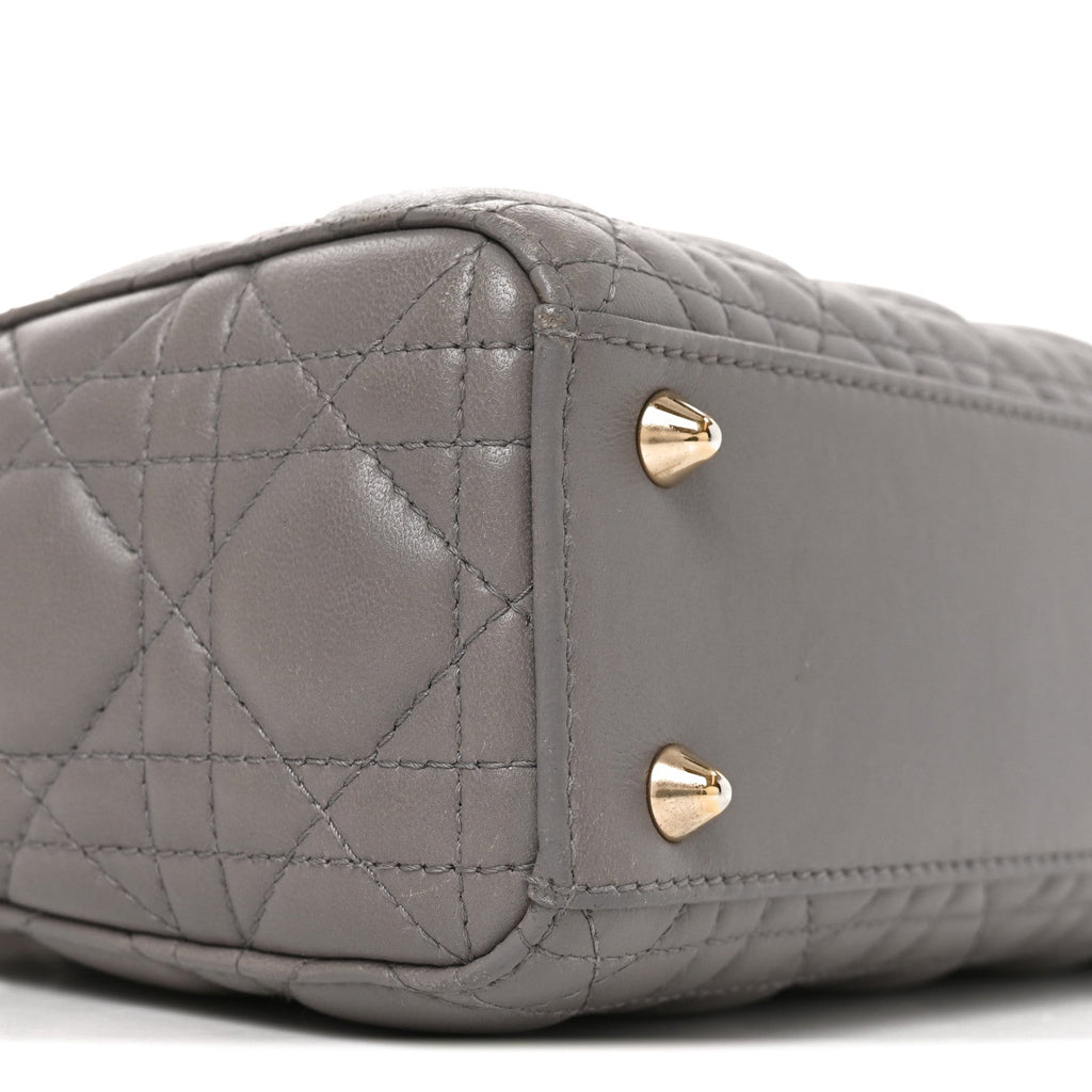 Lambskin Cannage Small My ABCDior Lady Dior Grey AT My store