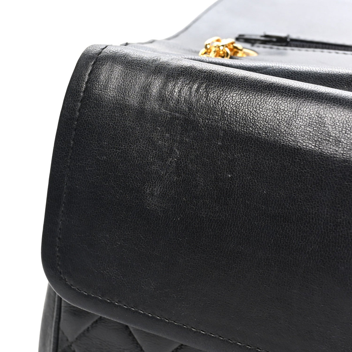 Lambskin Quilted Medium Double Flap Bijoux Chain Black At My store