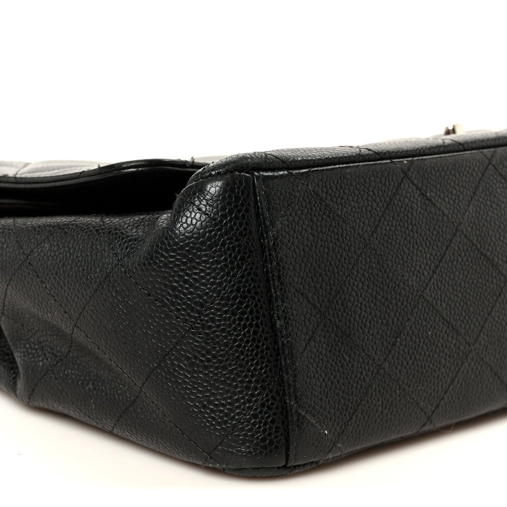 Caviar Quilted Maxi Double Flap Black At My store