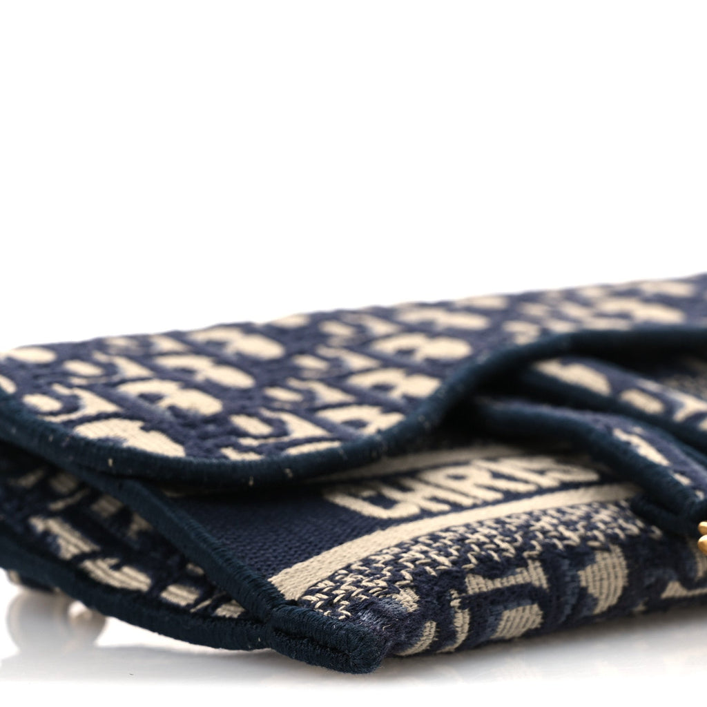 Oblique Slim Saddle Pouch Blue AT My store