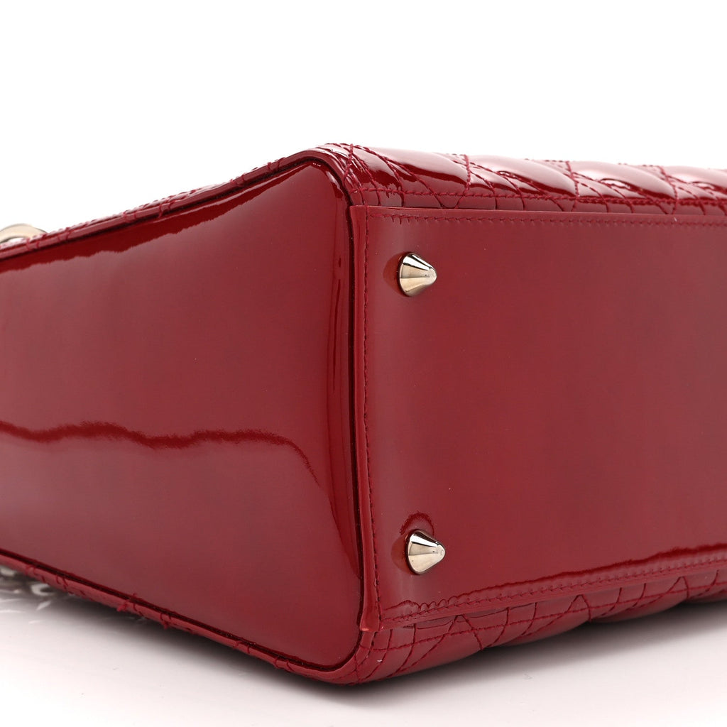 Patent Cannage Medium Lady Dior Red AT My store