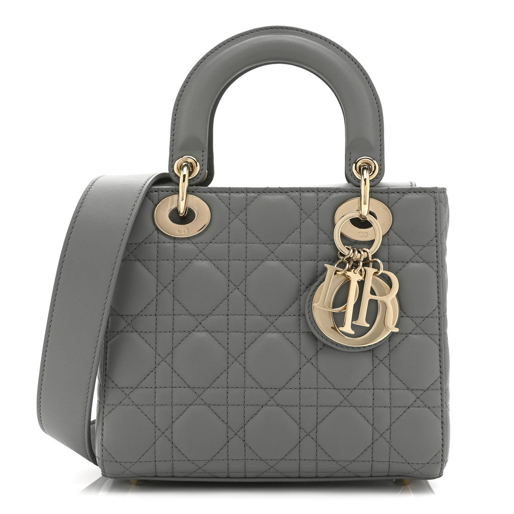 Lambskin Cannage Small My ABCDior Lady Dior Grey AT My store