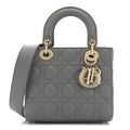 Lambskin Cannage Small My ABCDior Lady Dior Grey AT My store