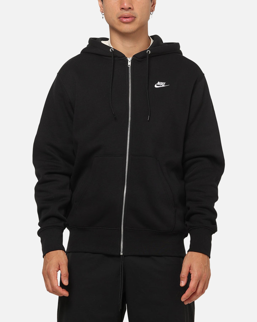 Top Seller Nike Sportswear Club Fleece Full-Zip Hoodie Black/Black/White