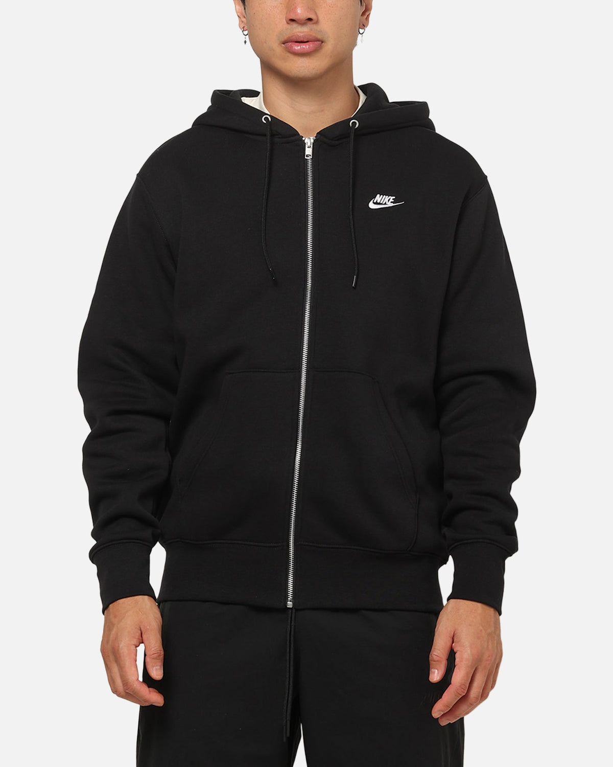 Top Seller Nike Sportswear Club Fleece Full-Zip Hoodie Black/Black/White