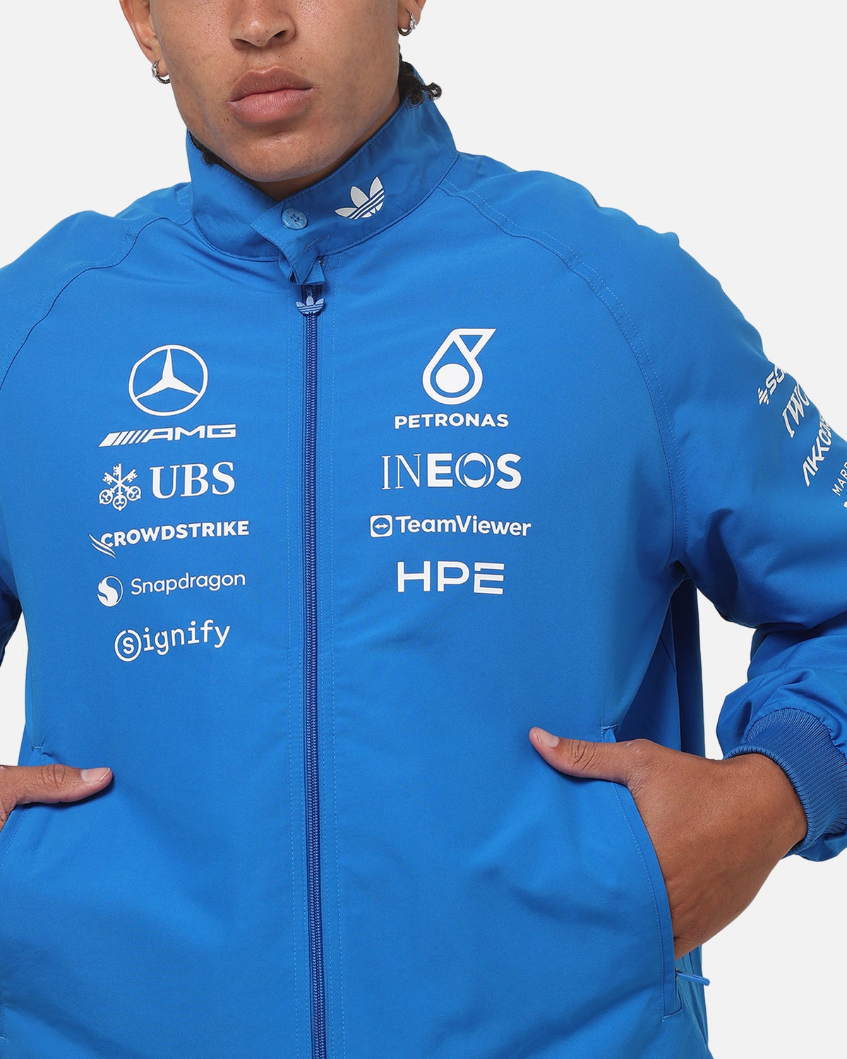 Best-Selling Adidas Mercedes-AMG Petronas Formula 1 Driver Jacket Blue