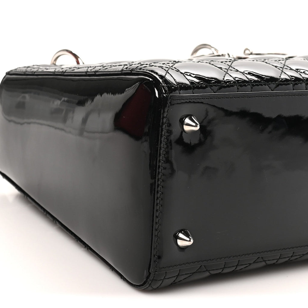 Patent Cannage Medium Lady Dior Black AT My store