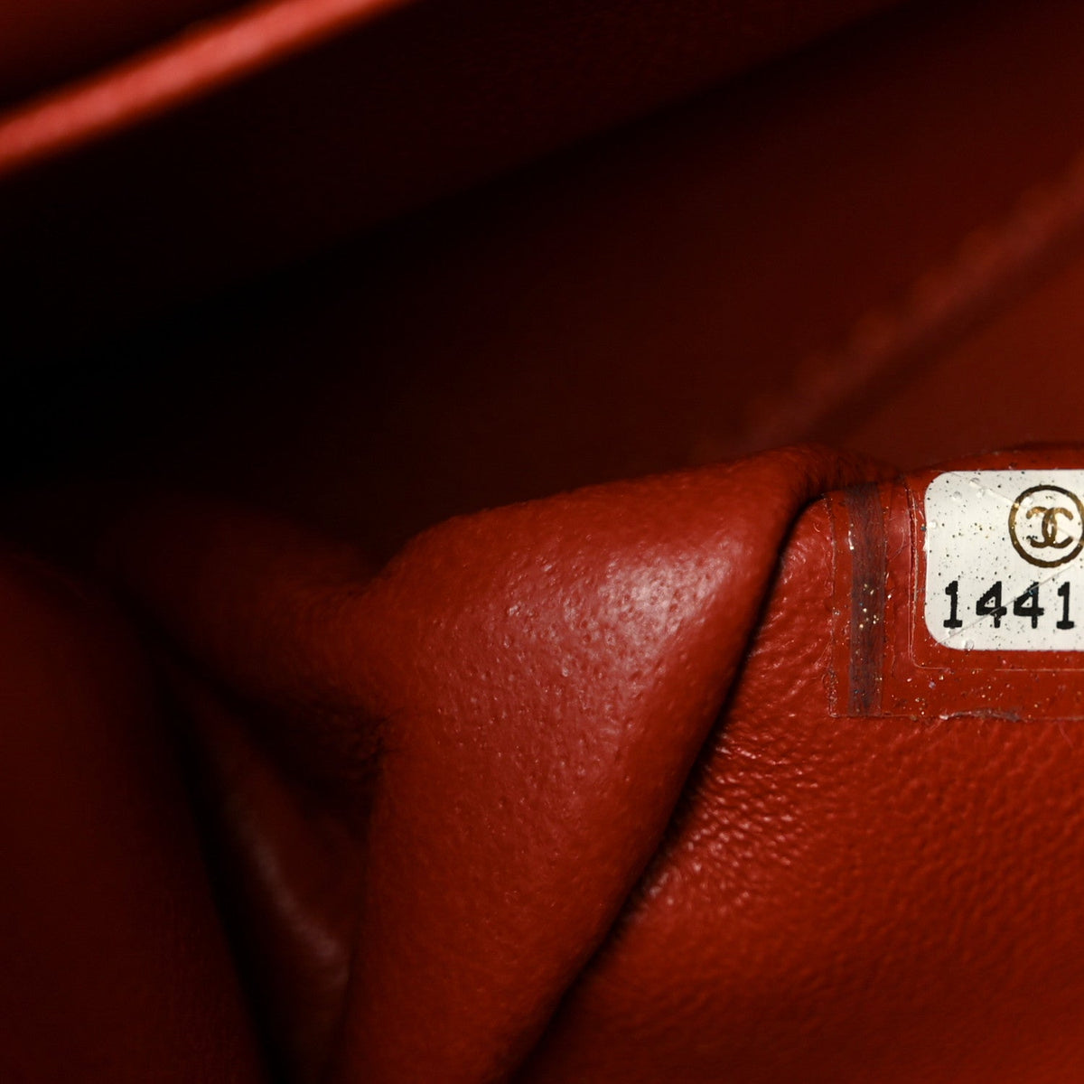 Caviar Quilted Medium Double Flap Red At My store