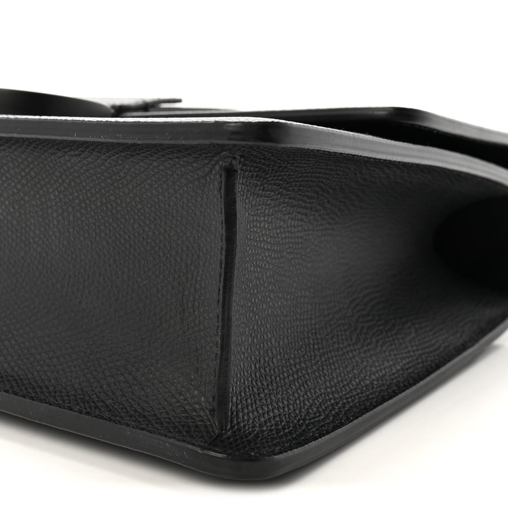 Ultra Matte Grained Calfskin 30 Montaigne Flap Bag Black AT My store