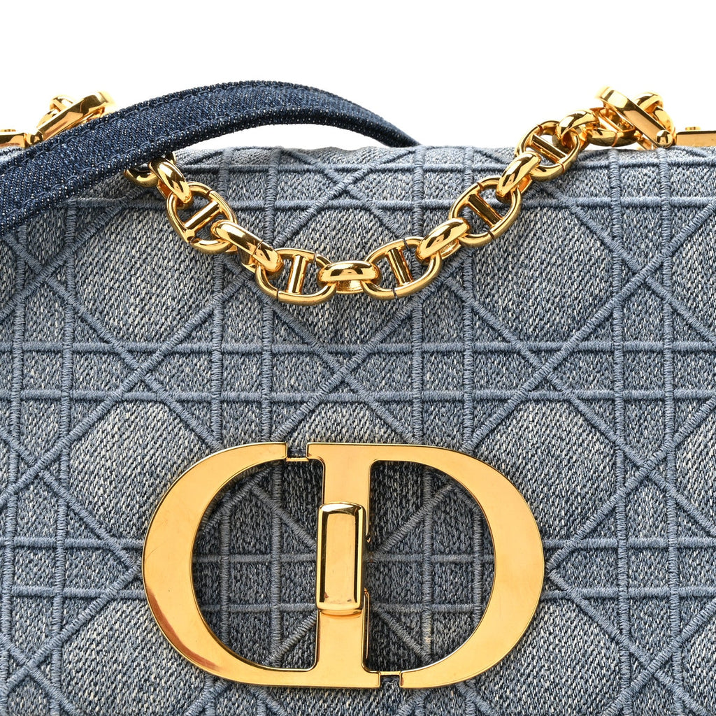 Denim Cannage Small Caro Bag Blue AT My store