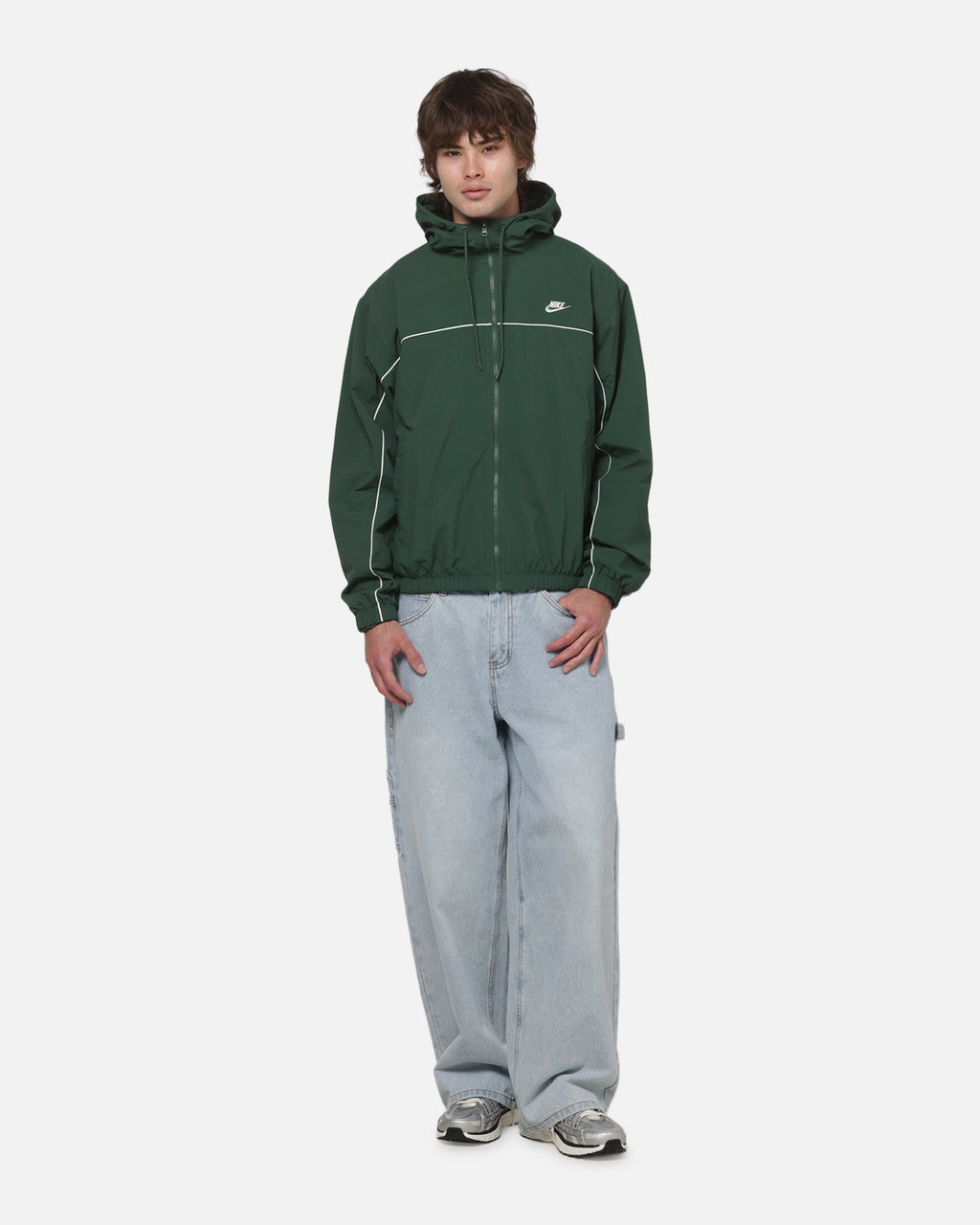 Top Seller Nike Club Athlete Hooded Jacket Forest Green