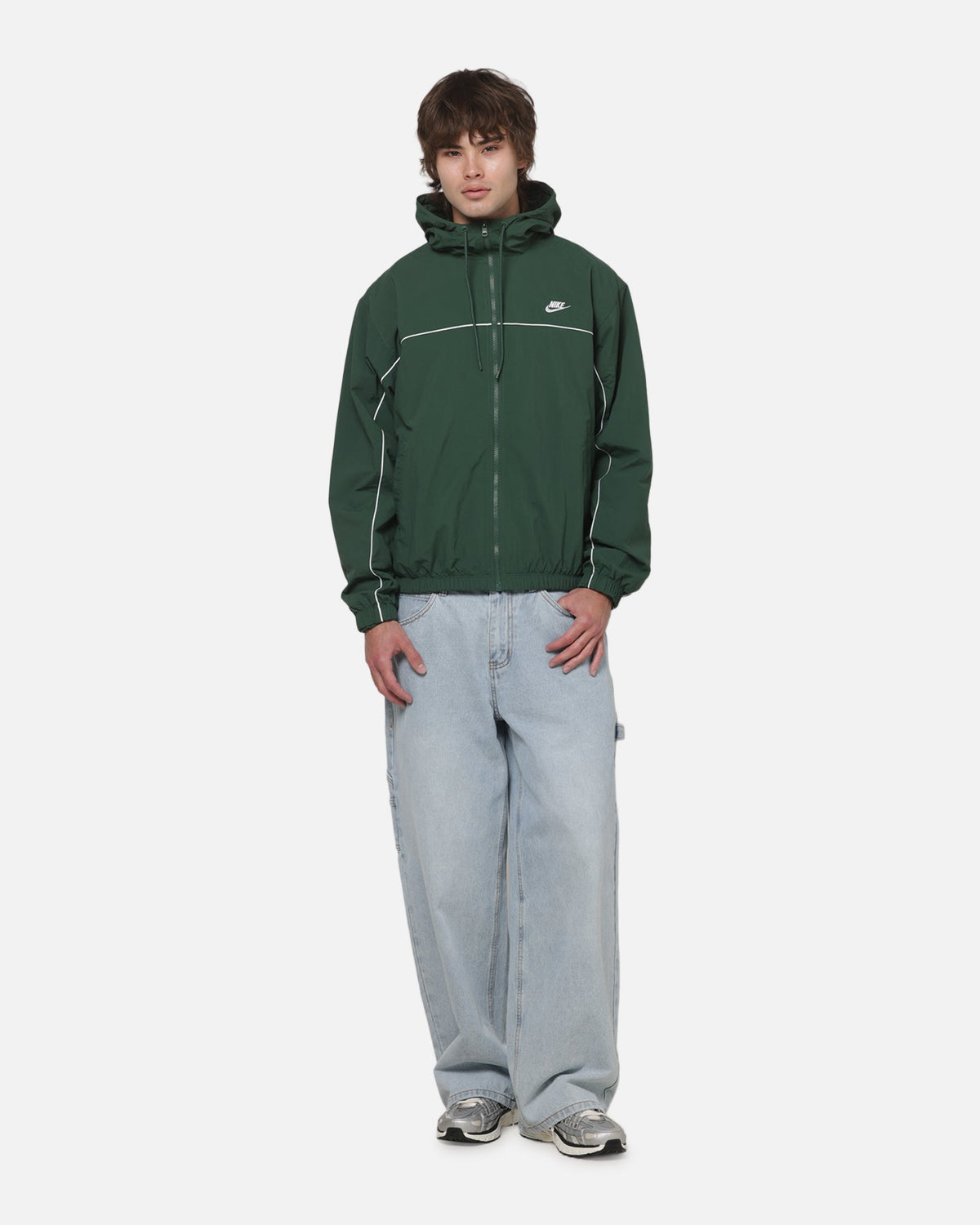 Top Seller Nike Club Athlete Hooded Jacket Forest Green