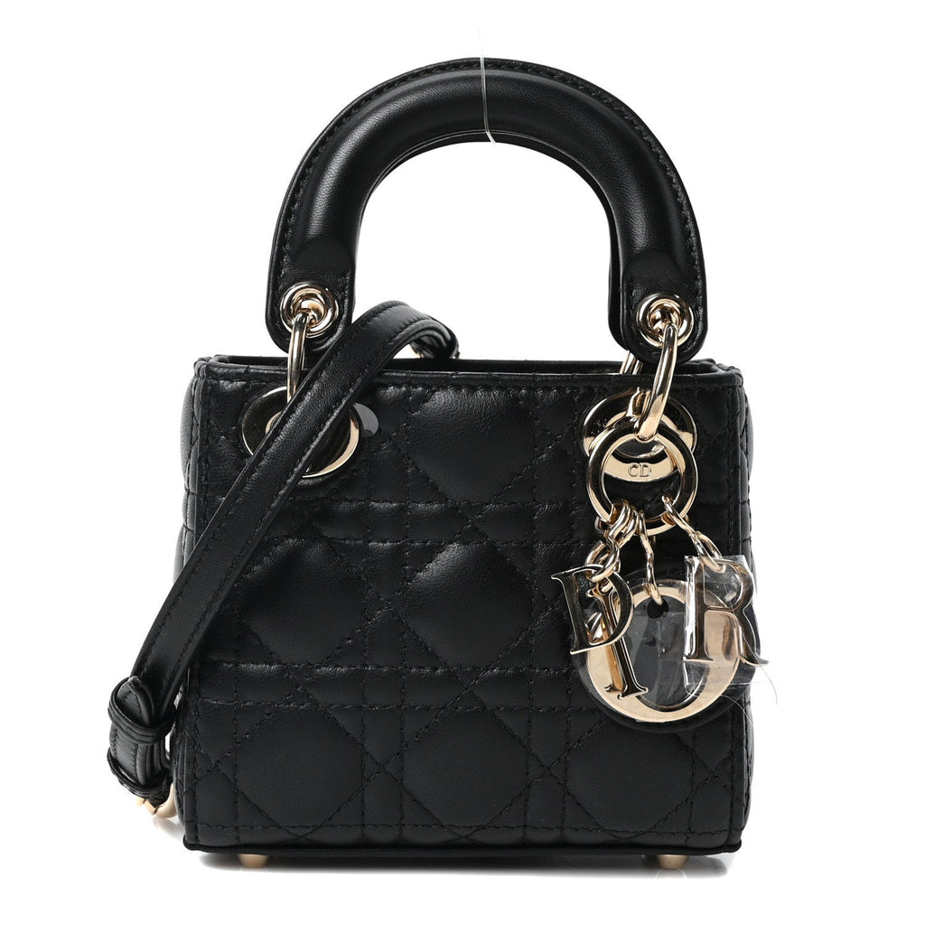 Lambskin Cannage Micro Lady Dior Black AT My store