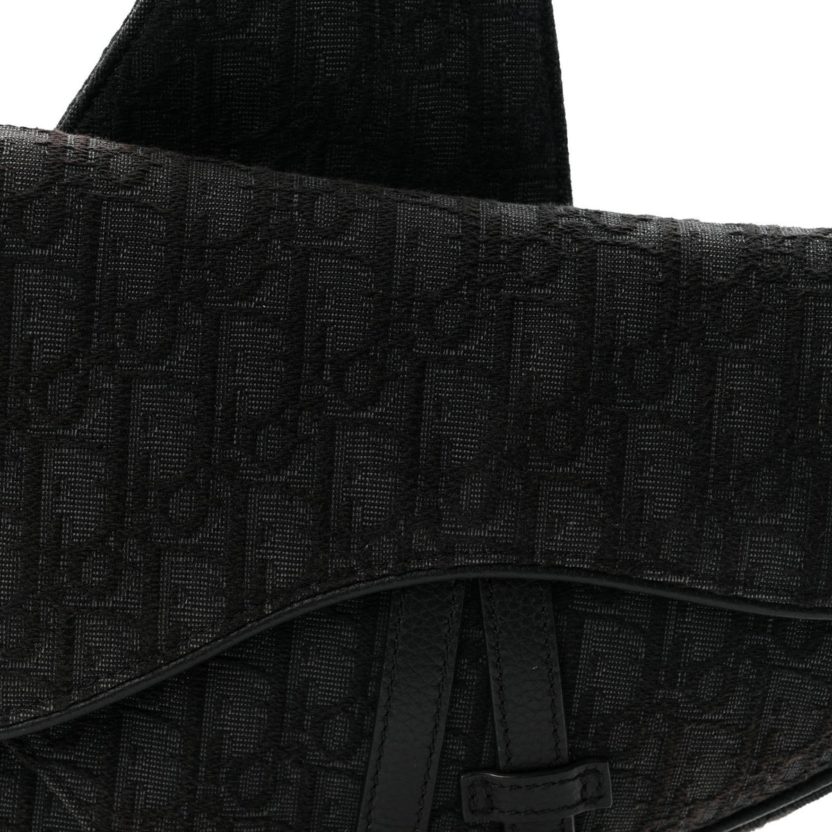 Oblique Mens Saddle Bag Black Blue AT My store