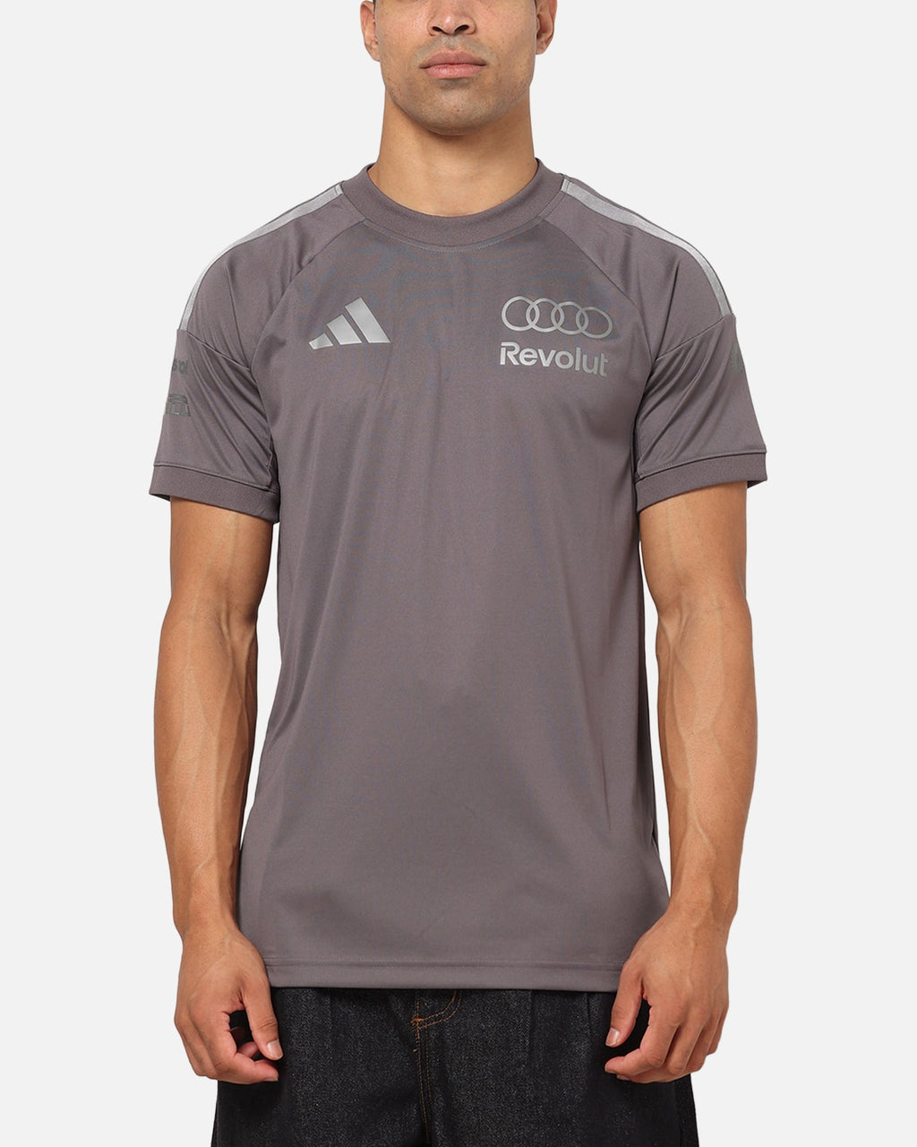 Best-Selling Adidas Audi Revolut F1 Team Driver Replica T-Shirt Grey