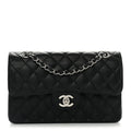 Caviar Quilted Small Double Flap Black At My store