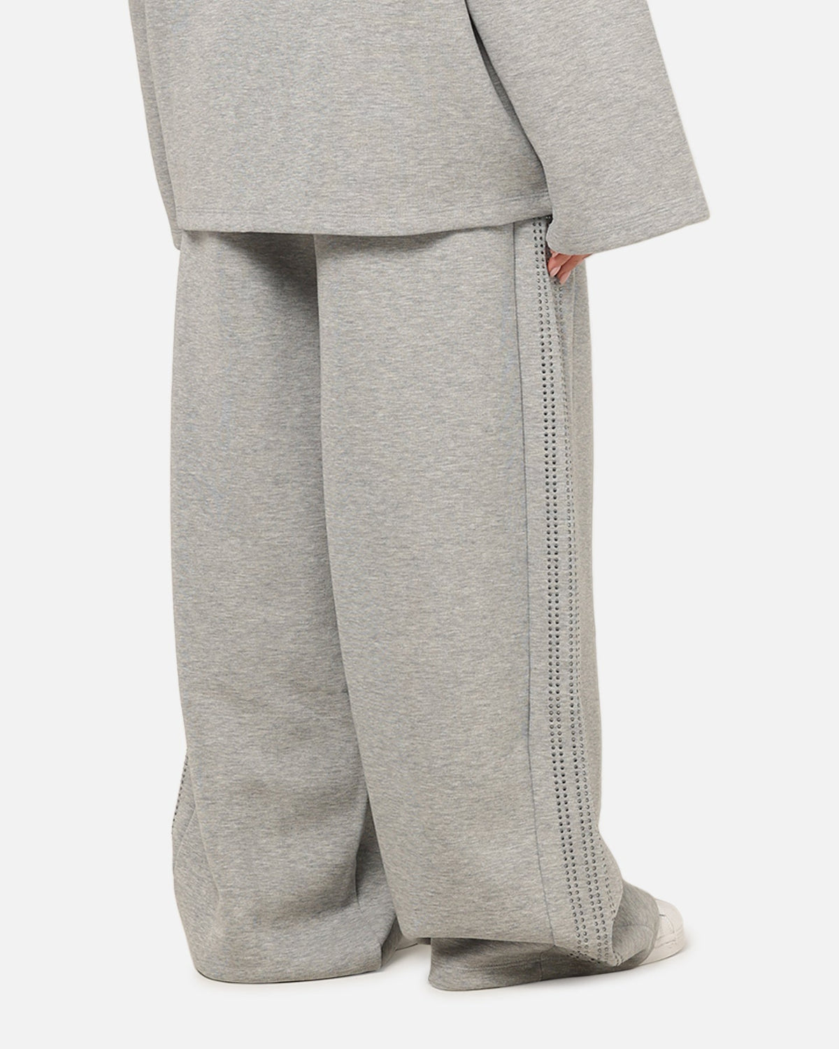 Best-Selling Adidas Women's Teamgeist Rhinestone Track Pants Grey Marle