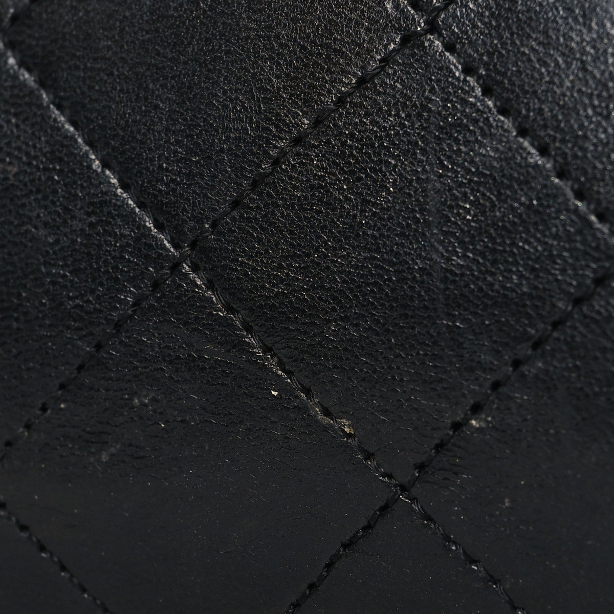 Lambskin Quilted Small Double Flap Black At My store