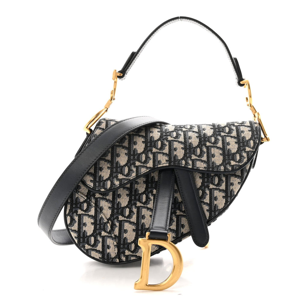 Oblique Mini Saddle Bag With Strap  Blue AT My store