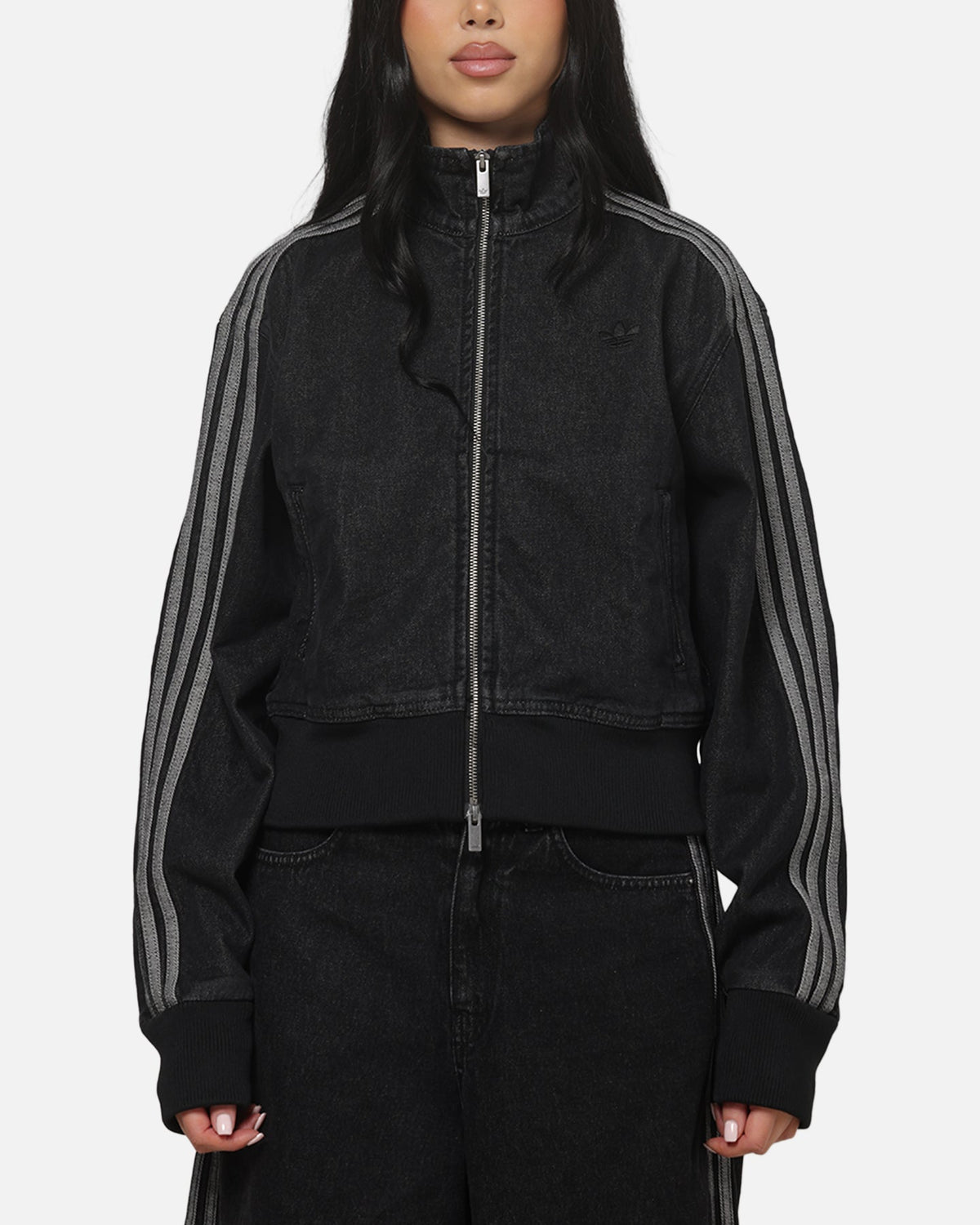 Best-Selling Adidas Women's Firebird Denim Track Jacket True Black