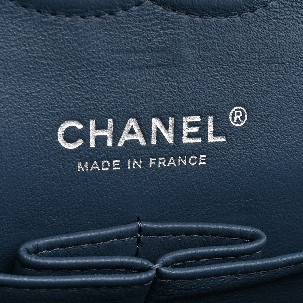 Caviar Quilted Medium Double Flap Blue At My store