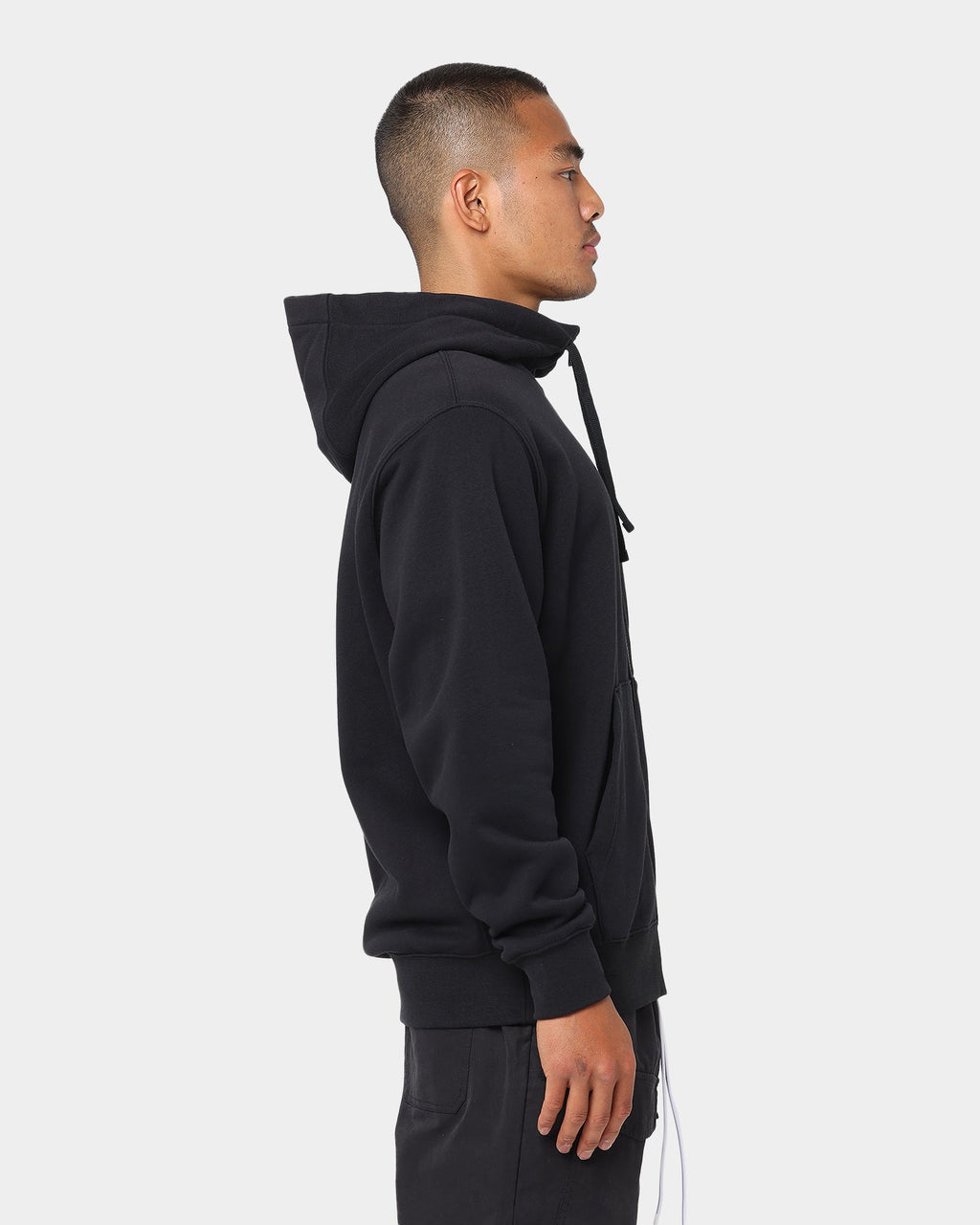 Top Seller Nike Sportswear Club Front Zip Hoodie Black/Black/White