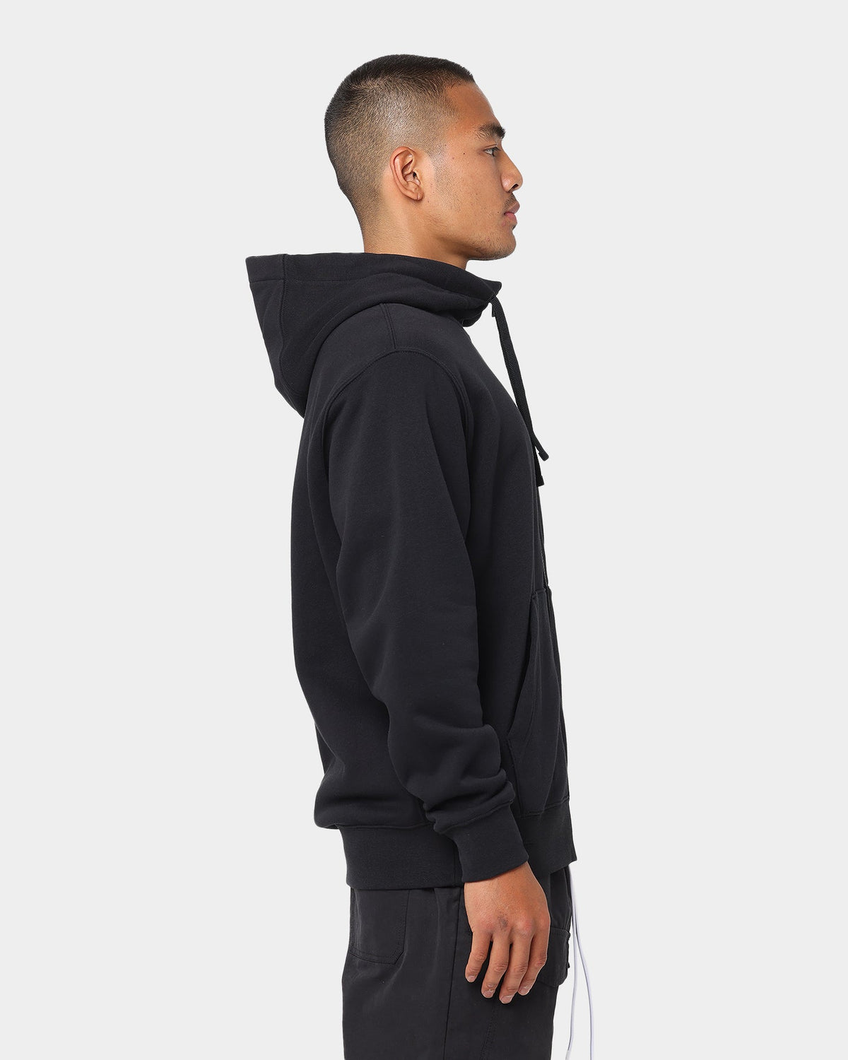 Top Seller Nike Sportswear Club Front Zip Hoodie Black/Black/White