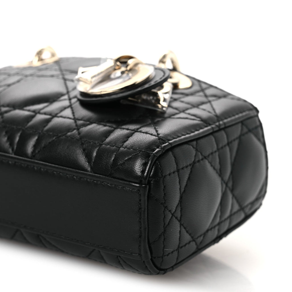 Lambskin Cannage Micro Lady D-Joy Black AT My store