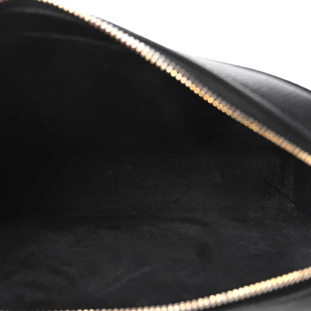 Grained Calfskin Caro Double Pouch Black AT My store