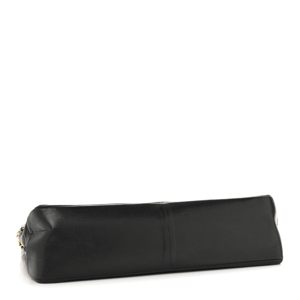 Lambskin Quilted Small Double Flap Black At My store