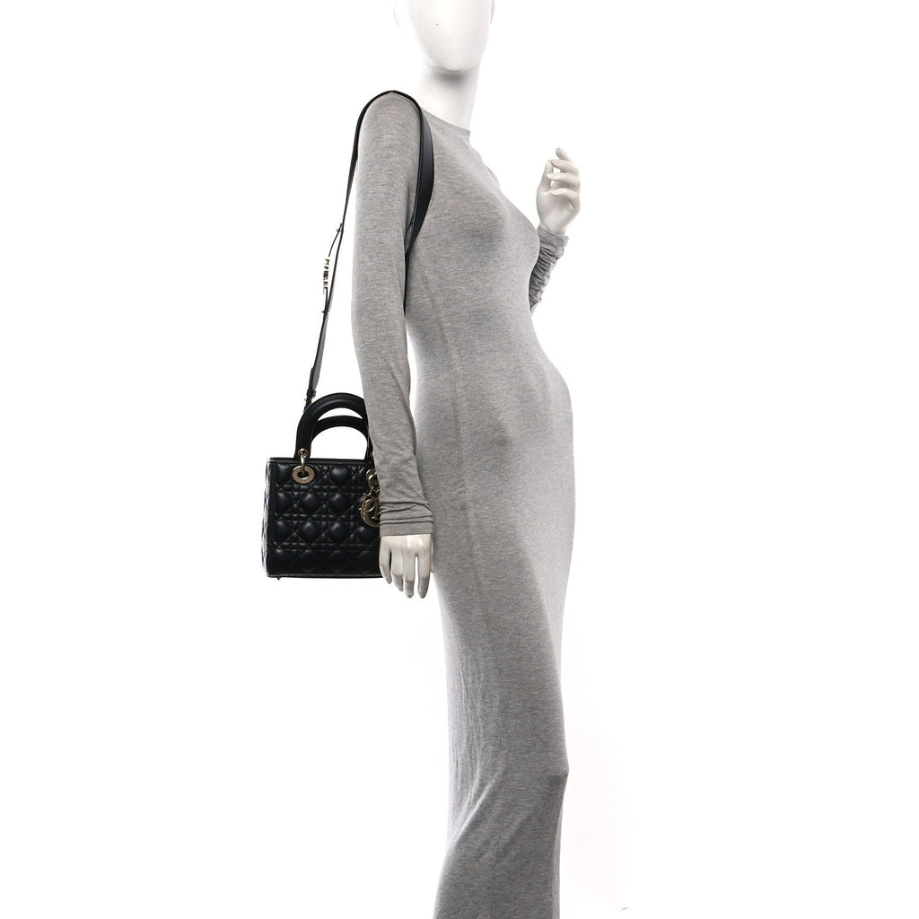 Lambskin Cannage Small My ABCDior Lady Dior Black AT My store