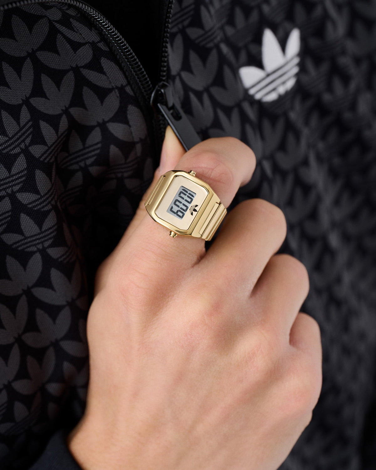 Best-Selling Adidas Digital Two Ring Watch Gold