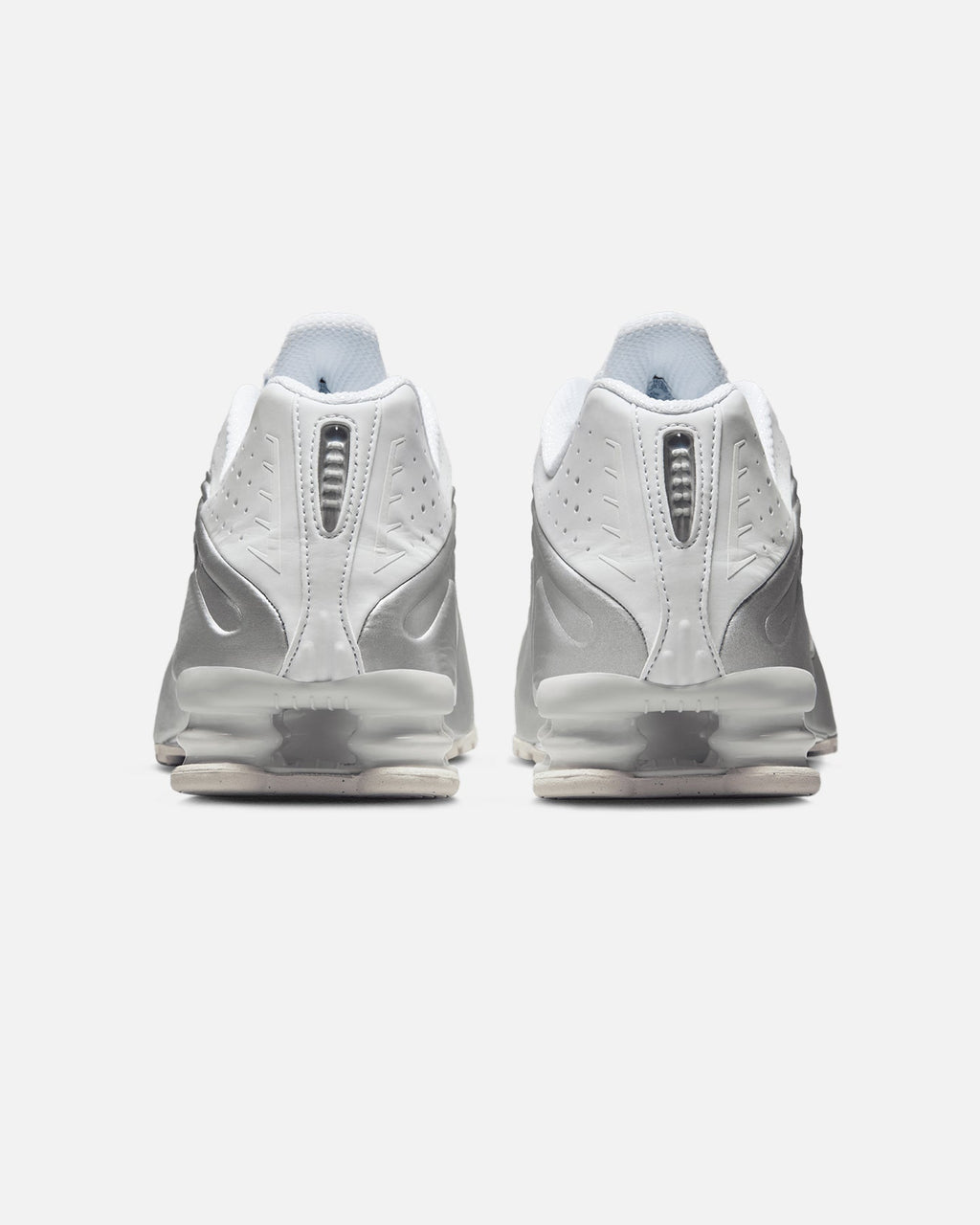 Top Seller Nike Shox R4 White/Metallic Silver