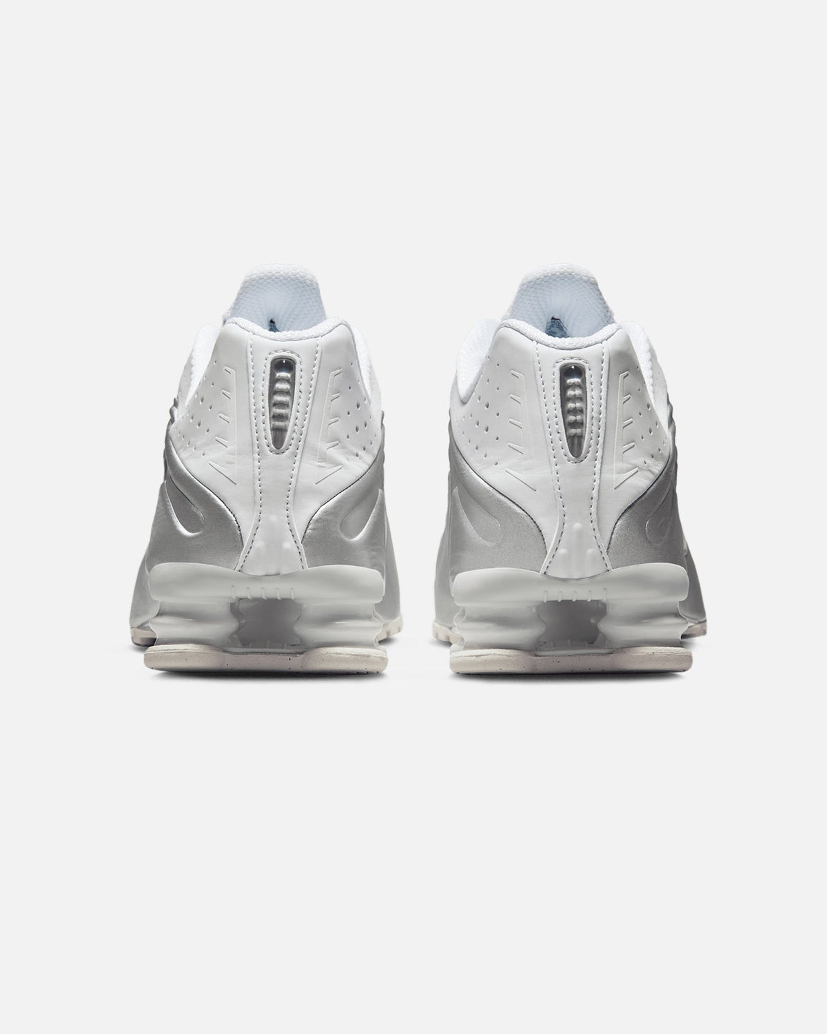 Top Seller Nike Shox R4 White/Metallic Silver