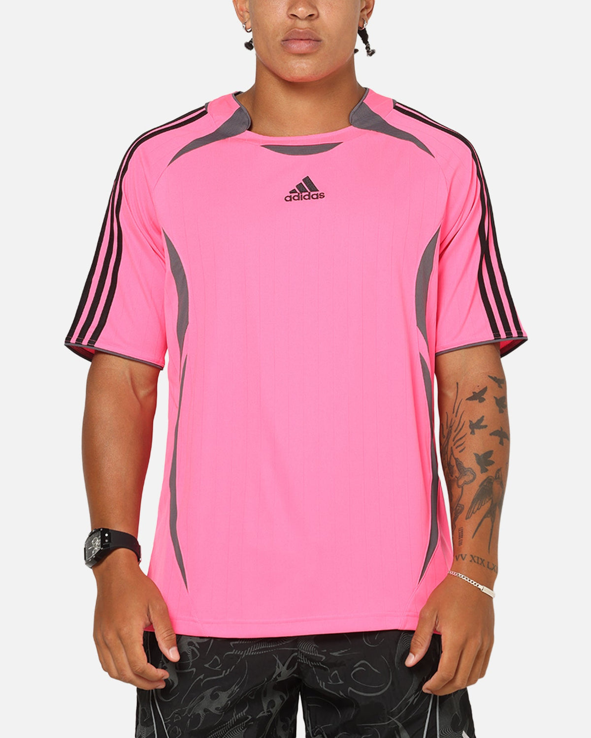 Best-Selling Adidas Teamgeist T-Shirt Black/Lucid Pink
