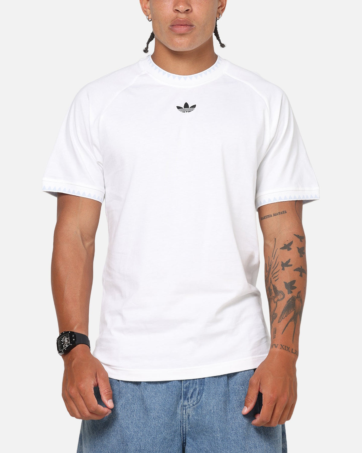 Best-Selling Adidas Chest Stripes Engineered T-Shirt White