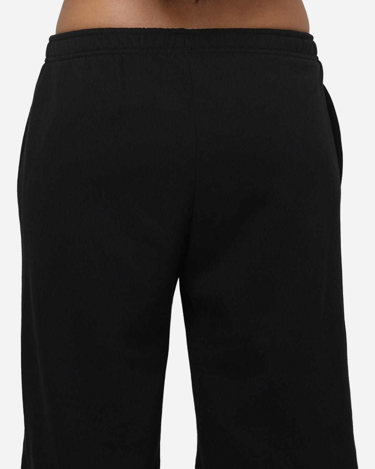 Top Seller Nike Women's Studio Fleece Medium Weight Mid-Rise Wide-Leg Pants Black