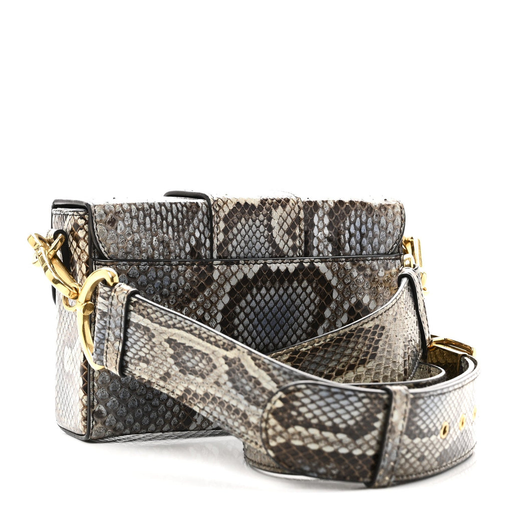 Snakeskin 30 Montaigne Box Bag Beige Multicolor AT My store