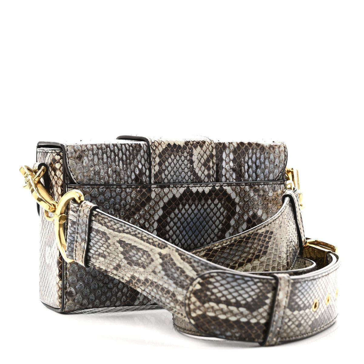 Snakeskin 30 Montaigne Box Bag Beige Multicolor AT My store
