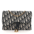 Oblique Saddle Chain Pouch Blue AT My store