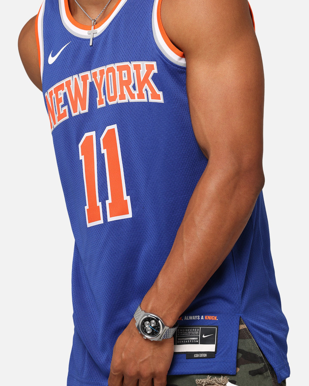 Top Seller Nike Jalen Brunson New York Knicks #11 Icon Edition 2022/23 Nike Dri-Fit NBA Swingman Jersey Rush Blue