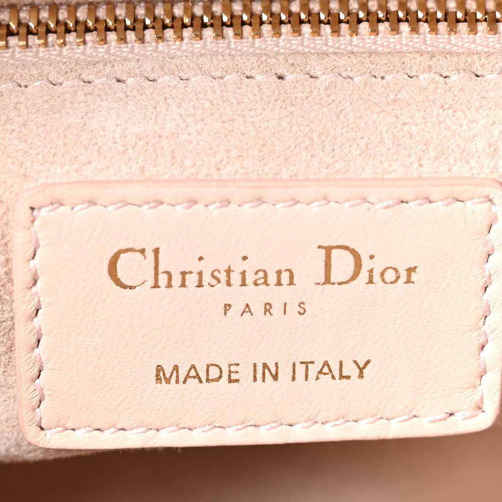 Lambskin Cannage Medium Lady Dior Light Pink AT My store